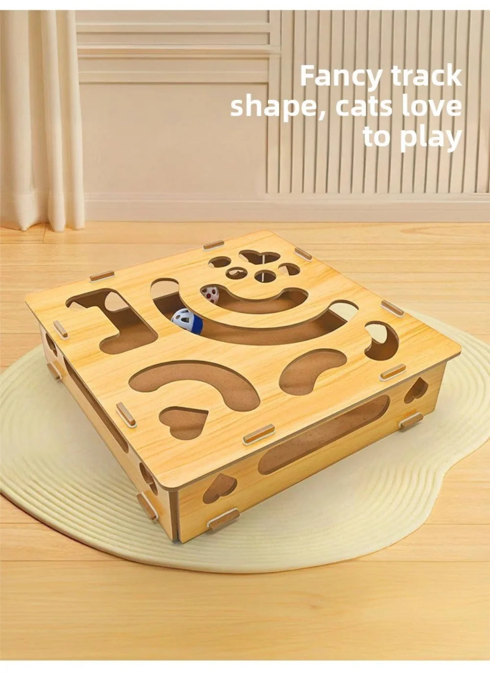 Durable With Bell Ball Cat Scratching Posts Interactive Maze Tunnel Interactive Cat Pet Entertainment Supplies for Kitten