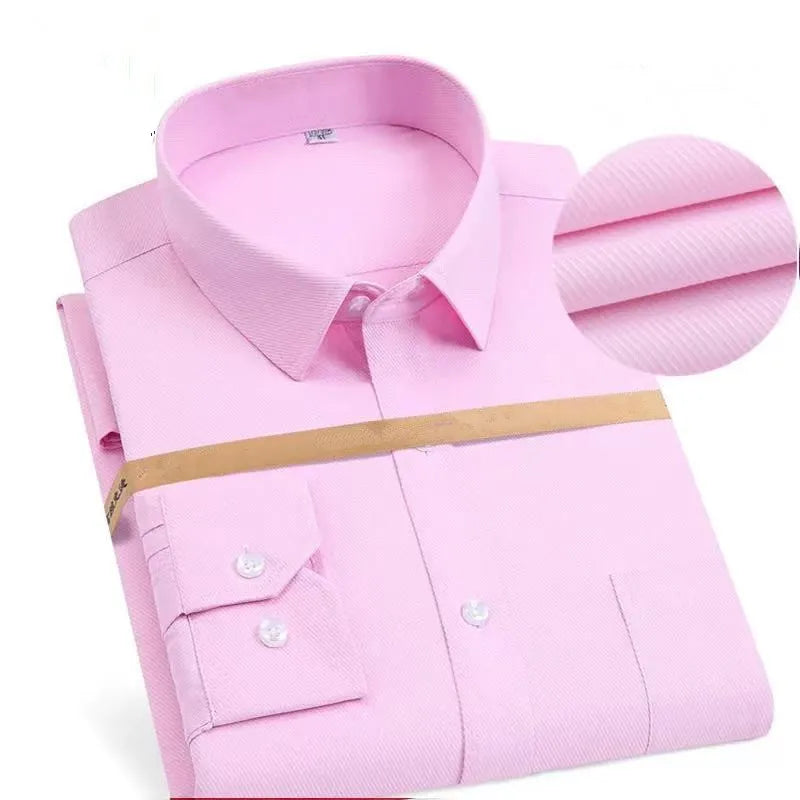  Super Big Size 11XL 10XL 9XL 8XL Dress Shirts For Men Long Sleeve Autumn Spring Regular Fit Social Business White Office Shirt