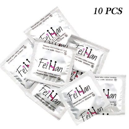 On Sale Smooth Latex Sex Condom 10/30/50pcs/lot Ultra Thin Durable Safe Lubrication Latex Condom Sex Toy For Men Adults Products