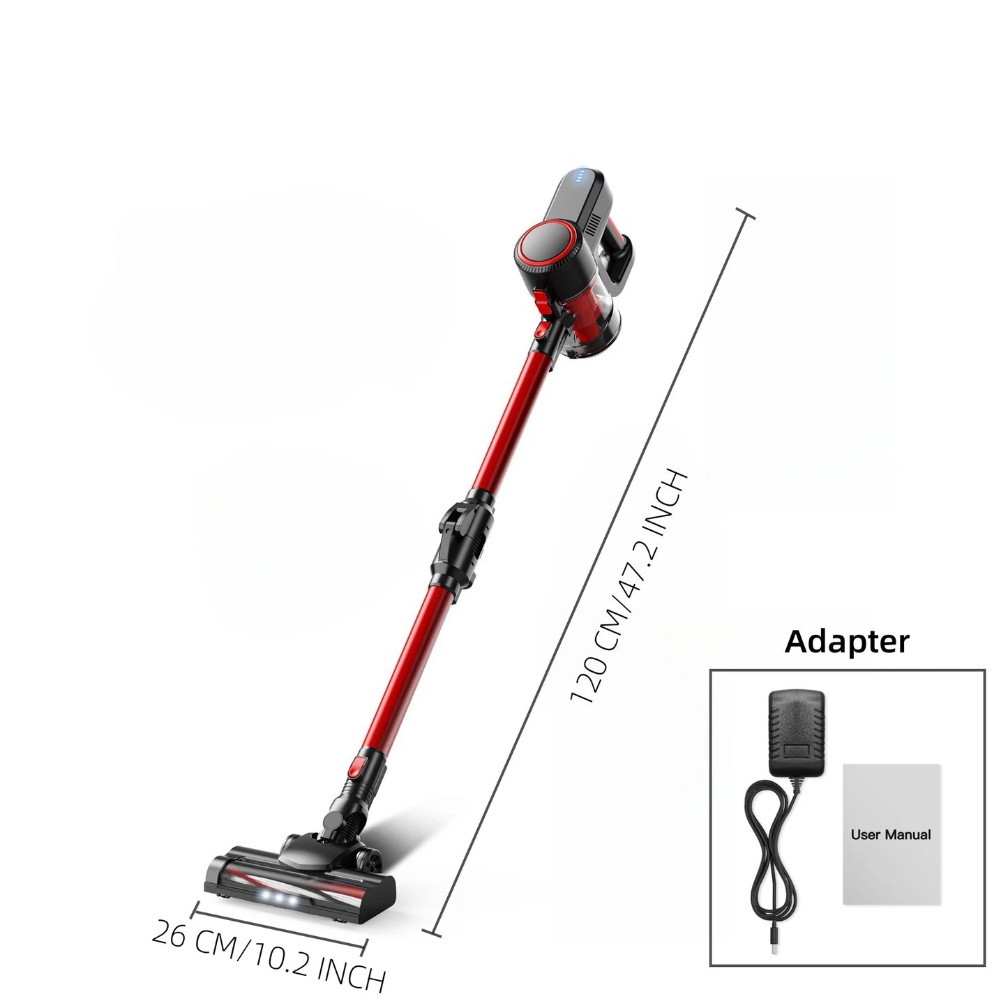 Cordless Vacuum Cleaner, 35KPA Handheld Vacuum Cleaner, Battery-powered Vacuum Cleaner For Pet Hair With 4000mAh Batteries, Handheld And Vertical Lightweight 6 In 1 Handheld Vacuum Cleaner, 40 Minutes Runtime, Large Dust Cup