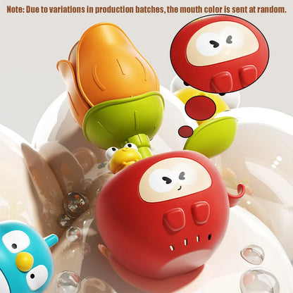 Cute Sprinkler Flower Bath Toy for Toddlers, Interactive Watering Flowering Toy Water Play Water with Suction Cup in Bathtub