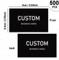 200/500/1000pcs Customizable Cards, Personalized Business Cards with Acrylic Storage Box, Matte Film Thank You Invitations