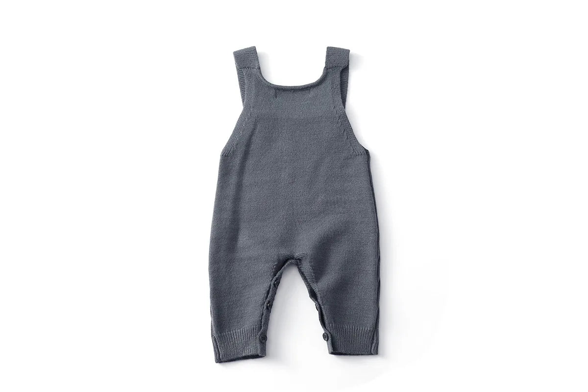 MILANCEL New Spring Baby Overall 3M-6Y Solid Color Infant Girls Knit Rompers 6 Colors Versatile Children Suspenders Jumpsuit