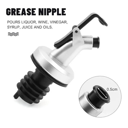 1-5PCS Oil Bottle Stopper Lock Plug Seal Leak-proof Nozzle Sprayer Oil Bottle Stopper Cap Liquor Dispenser Wine Pourer Gadgets