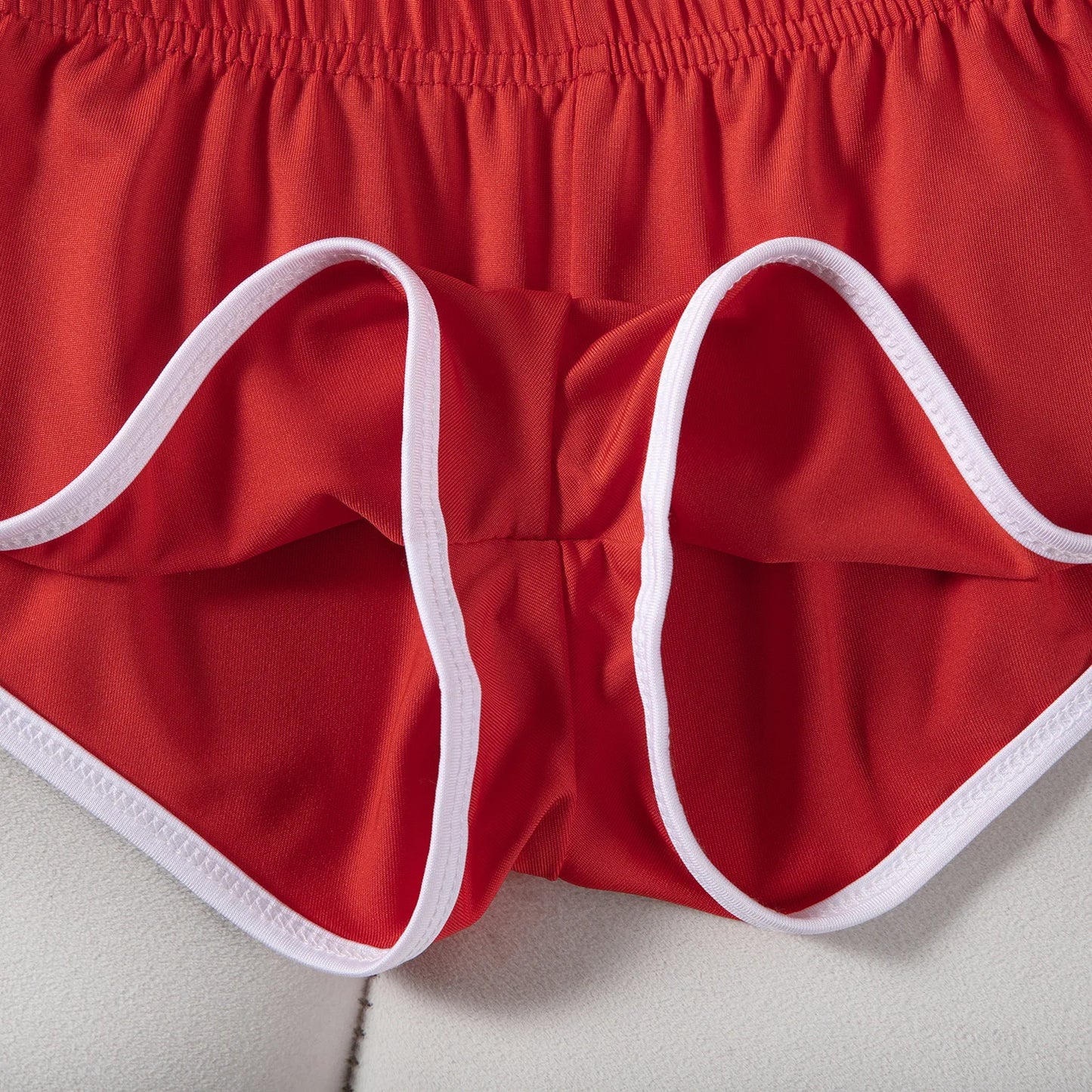 Sexy Running Elastic Sport Shorts Men's Summer Shorts Hot Pants Bar Nine Points Slim Fit Cotton Milk Silk Men's Fashion