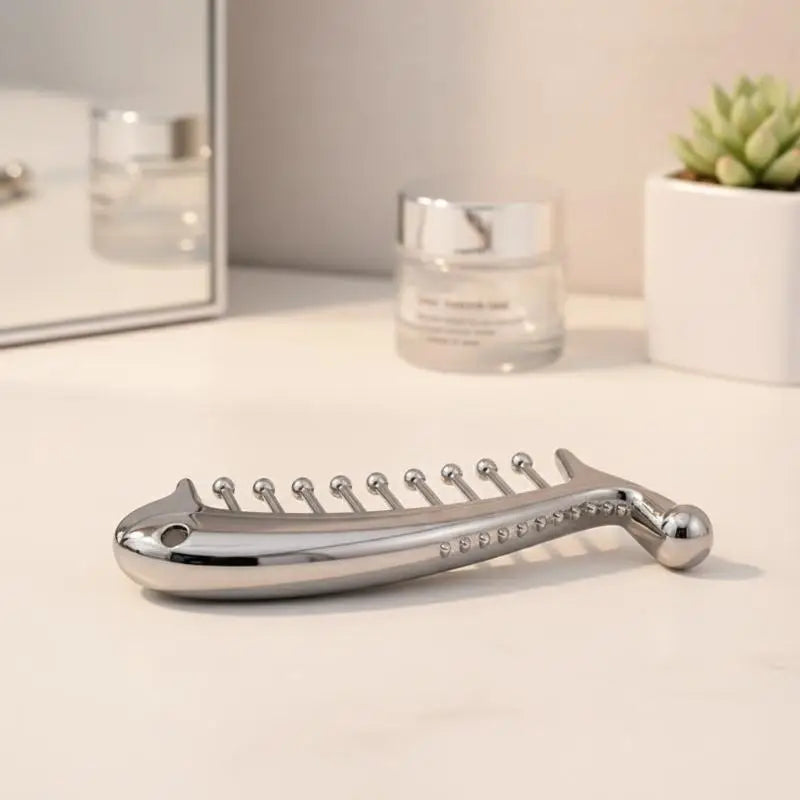 Manual Head Massager Scalp Comb Protable Stainless Steel Gua Sha Facial Tool Trigger Point Massager Tool For Foot Hand Back
