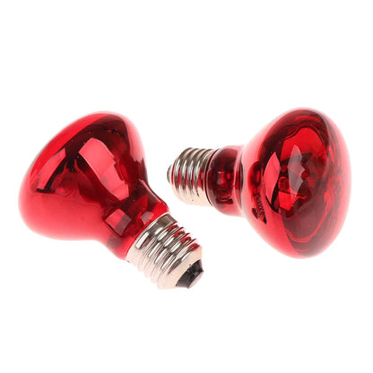 25/40/50/60/75/100W E27 UVA Poultry Bulb Infrared Night Light Day Poultry Heating Bulb For Plants Amphibians Reptile Pets