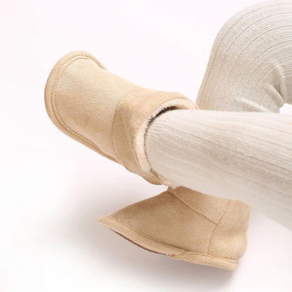 New Baby Boots For Winter Warmth 0-18M Newborn Baby Velcro Soft Sole Anti Slip Front Shoes Baby Shoes Warm Snow Boots