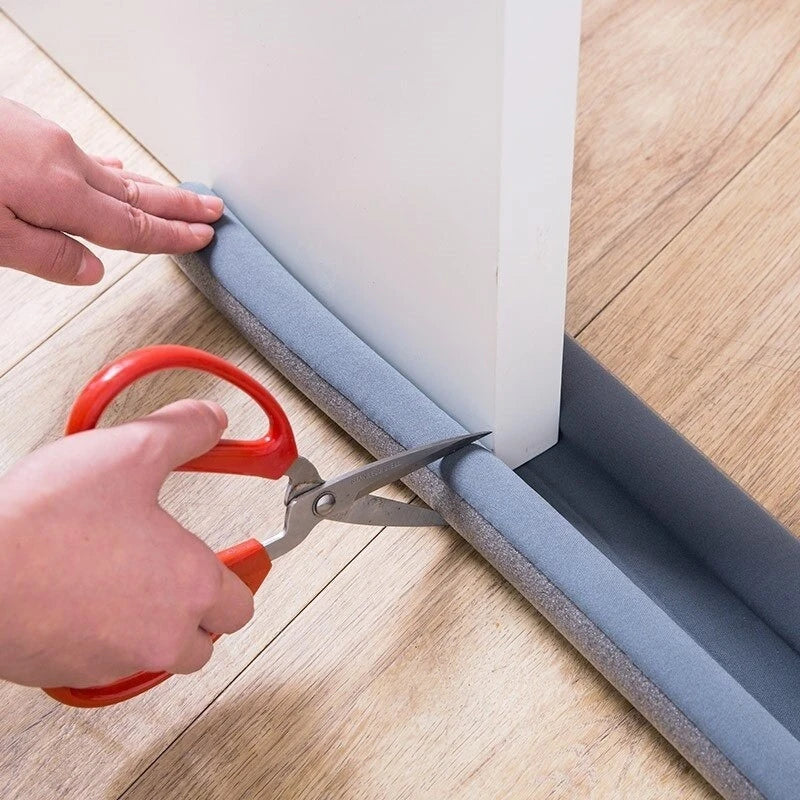 New 2/1PC Windproof Seal Strips Draught Excluder Stopper Door Bottom Guard Double Protector Doorstop Blocker Sealer Soundproof