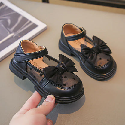 2026 Summer Fashionable Cute Round Toe Breathable Bow Sandals Comfortable Solid Color Casual Girls Lightweight Walking Shoes