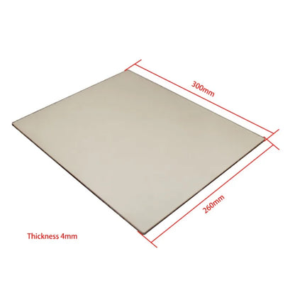 High temperature resistant Glass thick 4mm Fireplace door glass wood stove transparent microcrystalline ceramic glass