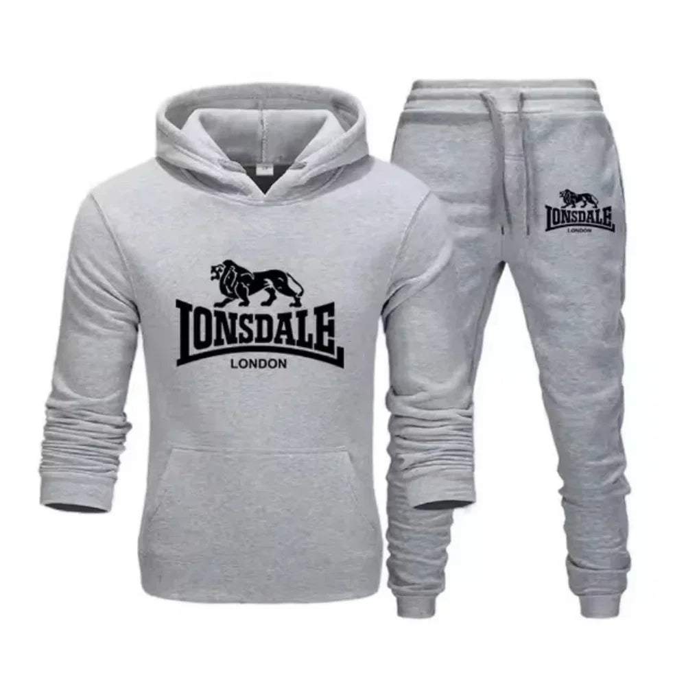 Animal Leopard 2025 Spring Autumn high-quality casual men s sportswear set printed men s hoodie two-piece set sweatshirt
