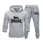 Animal Leopard 2025 Spring Autumn high-quality casual men s sportswear set printed men s hoodie two-piece set sweatshirt