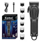 Kemei KM-1071 Electric Hair Clipper UBS Rechargeable Cordless Beard Trimmer Men Powerful Electric Hair Clipper Trimming Tool