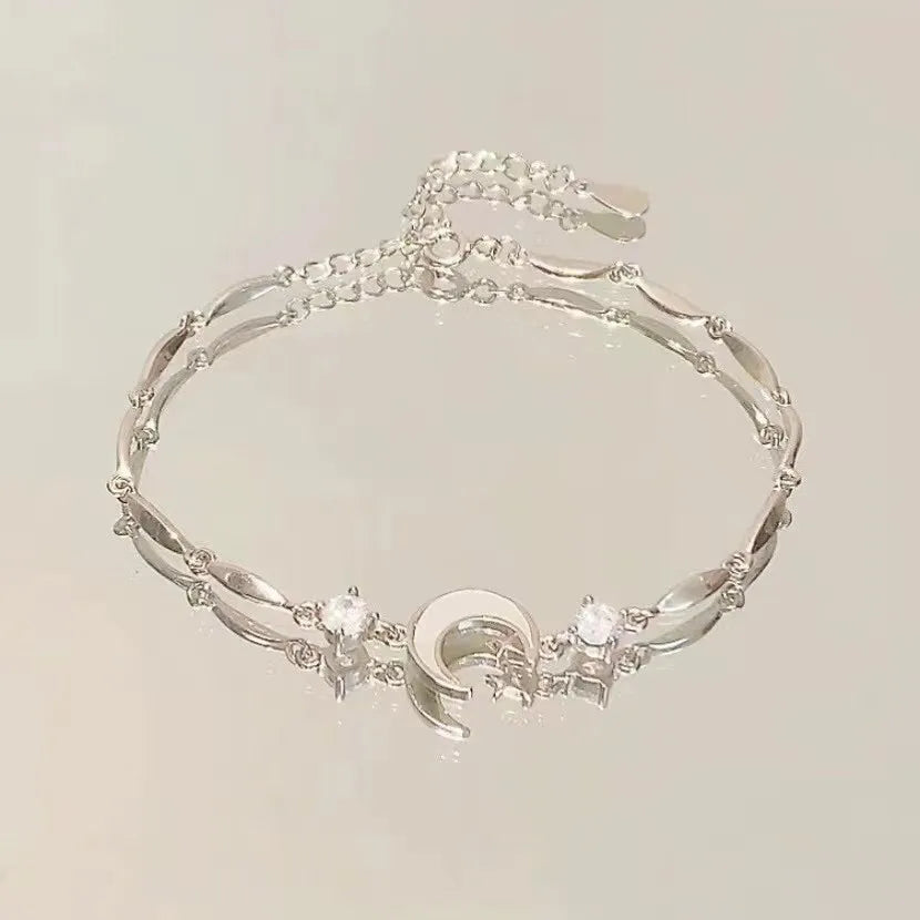 Zinc Alloy Bracelet Sparkling Zircon Flower Bracelet Handmade Bracelet Alloy For Daily Wear Fashion Accessory Party