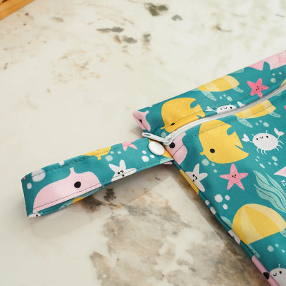 Elinfant 2pcs Waterproof Mini Storage Bag For Swimming,Beach&Gym,18*25cm Waterproof Diaper Bag,Wet Dry Bag