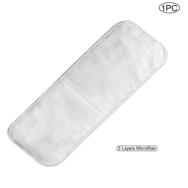 1pc Hemp Fabric Washable Booster Liners Bamboo Charcoal Cloth Nappy Inserts Reusable Diaper Insert for Baby Pocket Cloth Diaper