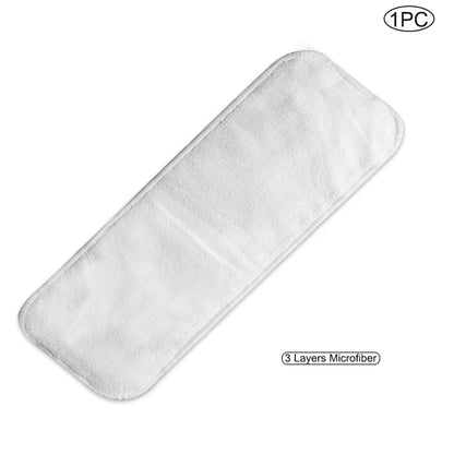 1pc Hemp Fabric Washable Booster Liners Bamboo Charcoal Cloth Nappy Inserts Reusable Diaper Insert for Baby Pocket Cloth Diaper