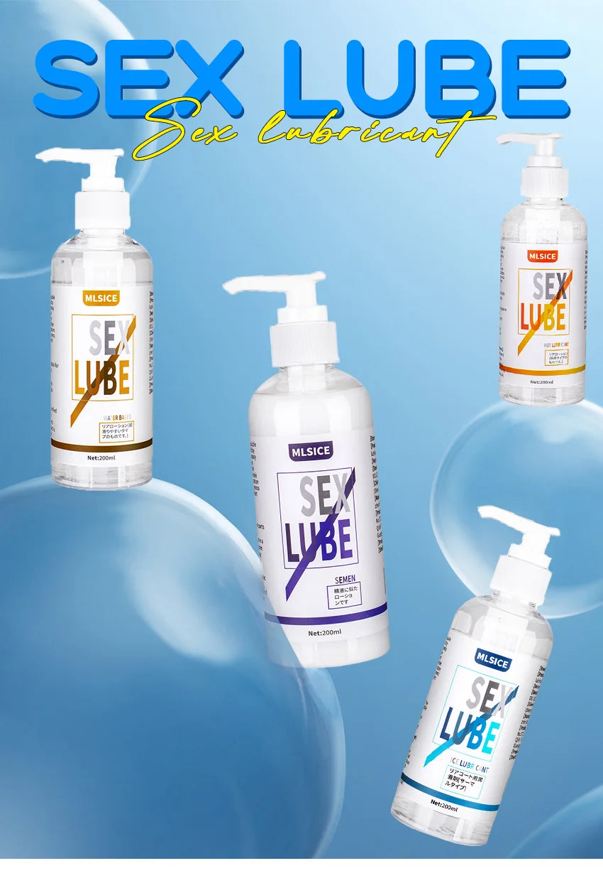 200ml Lubricant For Sex Semen Lube Vagina Man Anal Gay Personal Lubrication Intimate Sexual Water Based Gel Adult Products Shop