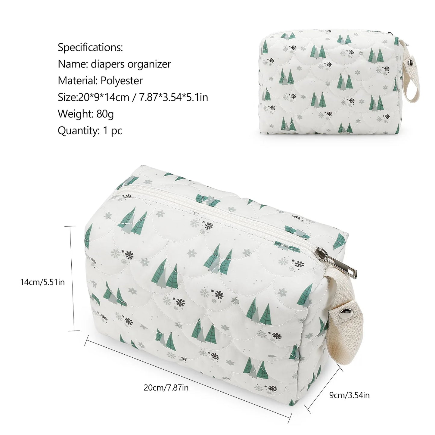 Baby Diaper Bag Waterproof Nappy Bag Reusable Wet/Dry Storage Handbag For Stroller Travel Mommy Pouch Rainbow Printed