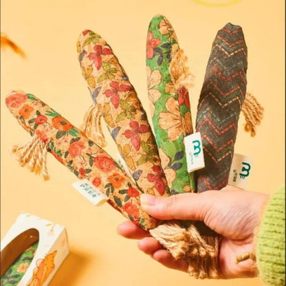 Cork Fish Shaped Cat Toy Safe Bite Resistant Attract Cat To Bite Grind Teeth Claws Relieve Boredom Functions Interactive Pet Toy
