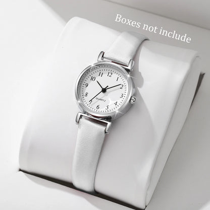 Fashion Small Dial Women Watches Simple Leather Band Analog Quartz Wristwatch for Ladies Clock Reloj Mujer（Without Box）