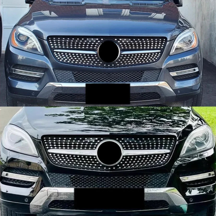 For Mercedes-Benz ML Class W166 ML300 ML320 ML350 ML40 ML450 2012 2013 2014 2015 Front Grille Facelift Grilles Mesh Grill