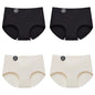 Falllsweet 4Pcs/Set Seamless Silk Briefs For Women Mulberry Silk Panties Comfortable Underpants Soft Lightweight Underwear M-2XL