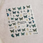 Shiny Jelly Butterfly Charming Golden Gradient Bowknot 5D Self Adhesive Nail Art Sticker Flower Petal Rhinestone Manicure Decals