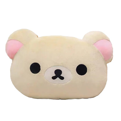 Cute Rilakkuma Plush Warm Hand Pillow Cartoon Bear Peluche Stuffed Toy Soft Cushion Birthday Gift