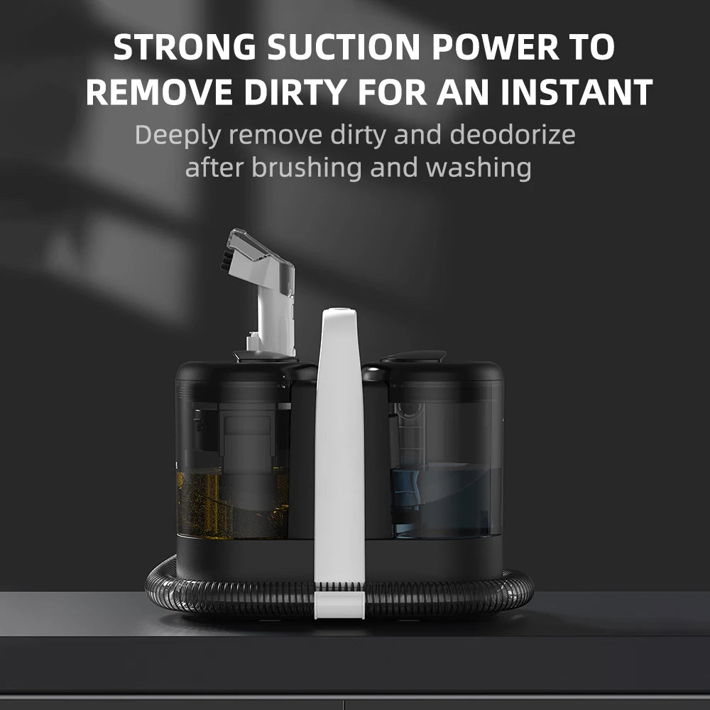 600W Portable Carpet Cleaner 15KPa Strong Suction Spot Cleaner Spray Vacuum Machine for Sofa Upholstery Car Pet Stains