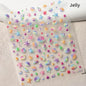 Colorful Bagful Jellyfish Bubbles Swimming Rings Rainbow Stars Ocean Starfish Self Adhesive 5D Nail Art Sticker Manicure Decal
