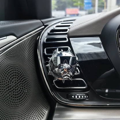 NO PERFUME Bulldog Air Freshener Car Perfume Car Decoration Auto Geur Clip Bulldog Fragrance Scent Parfum Voiture Car Diffuser