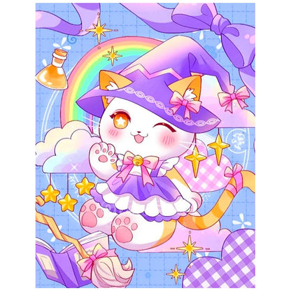 DIY Cartoon Diamond Painting AB Rhinestone Embroidery Landscape Mosaic Cross Stitch Handmade Art Set Children Room Decoration