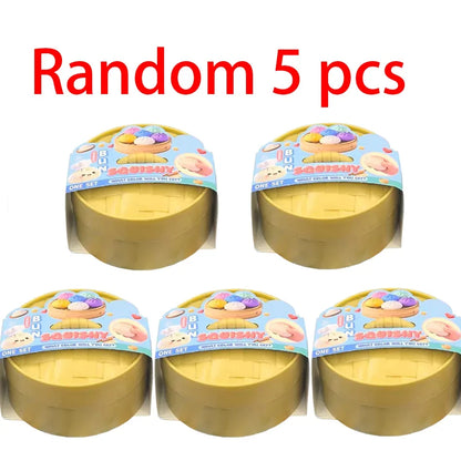 Blind Box Colorful Simulated Dumpling Squishy Relaxing Relieve Anxiety Antistress Enhance Happiness Rebound Squeeze Reliever Toy