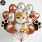 Cat Party Paper Plates Cups Napkins Party Supplies Cat Face Happy Birthday Banner Tablecloth for Cat Themed Birthday Party Decor