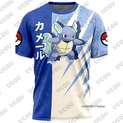 3D Full Print T-shirt Boys Girls Purple Lightning Anime Casual Oversized Children Short Sleeve Tops