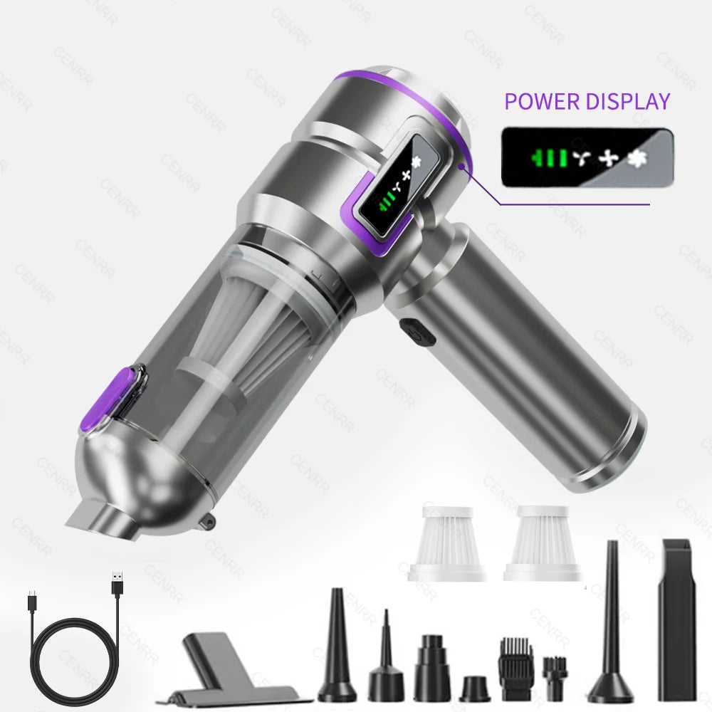 Car Vacuum Cleaner Mini Powerful 998000PA Portable Home Appliance Handheld Blower  Vacuum Cleaner for Car Cleaner