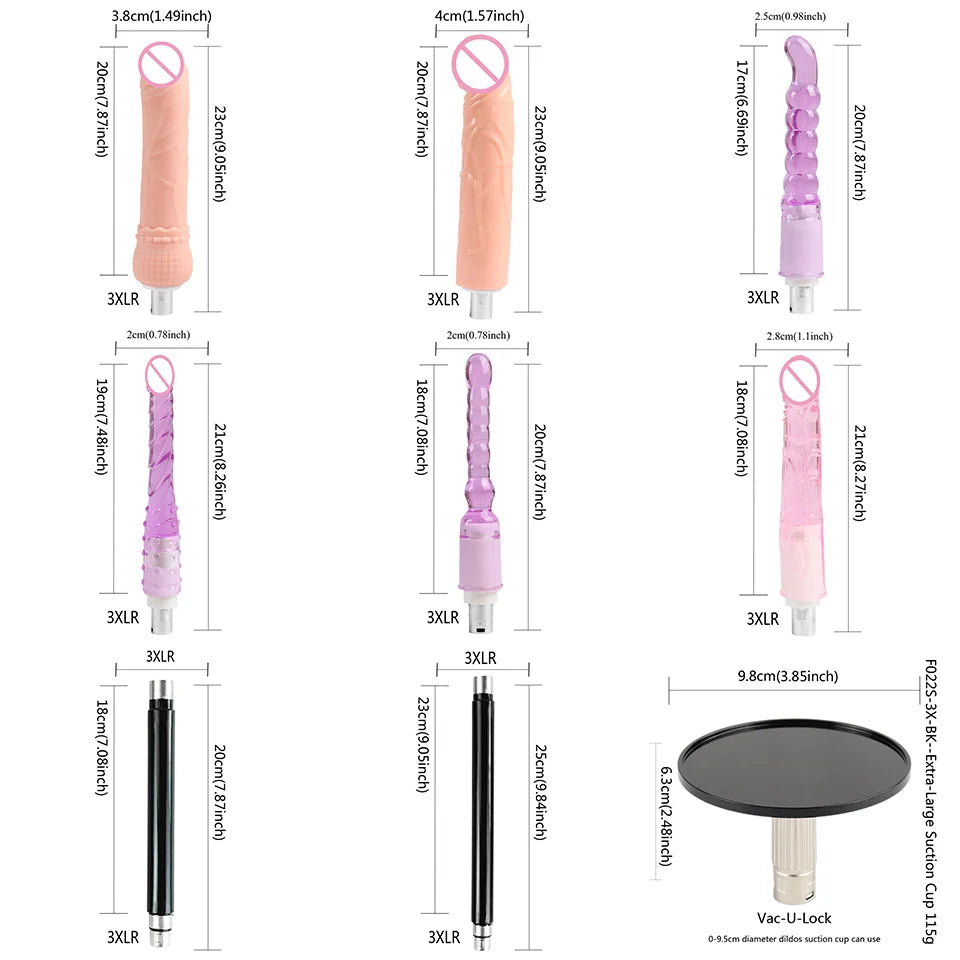 FREDORCH Upgraded Sex Machine for Women with Dildos Automatic Masturbation Machine Pump Gun Love Machine Couple Sex Toys