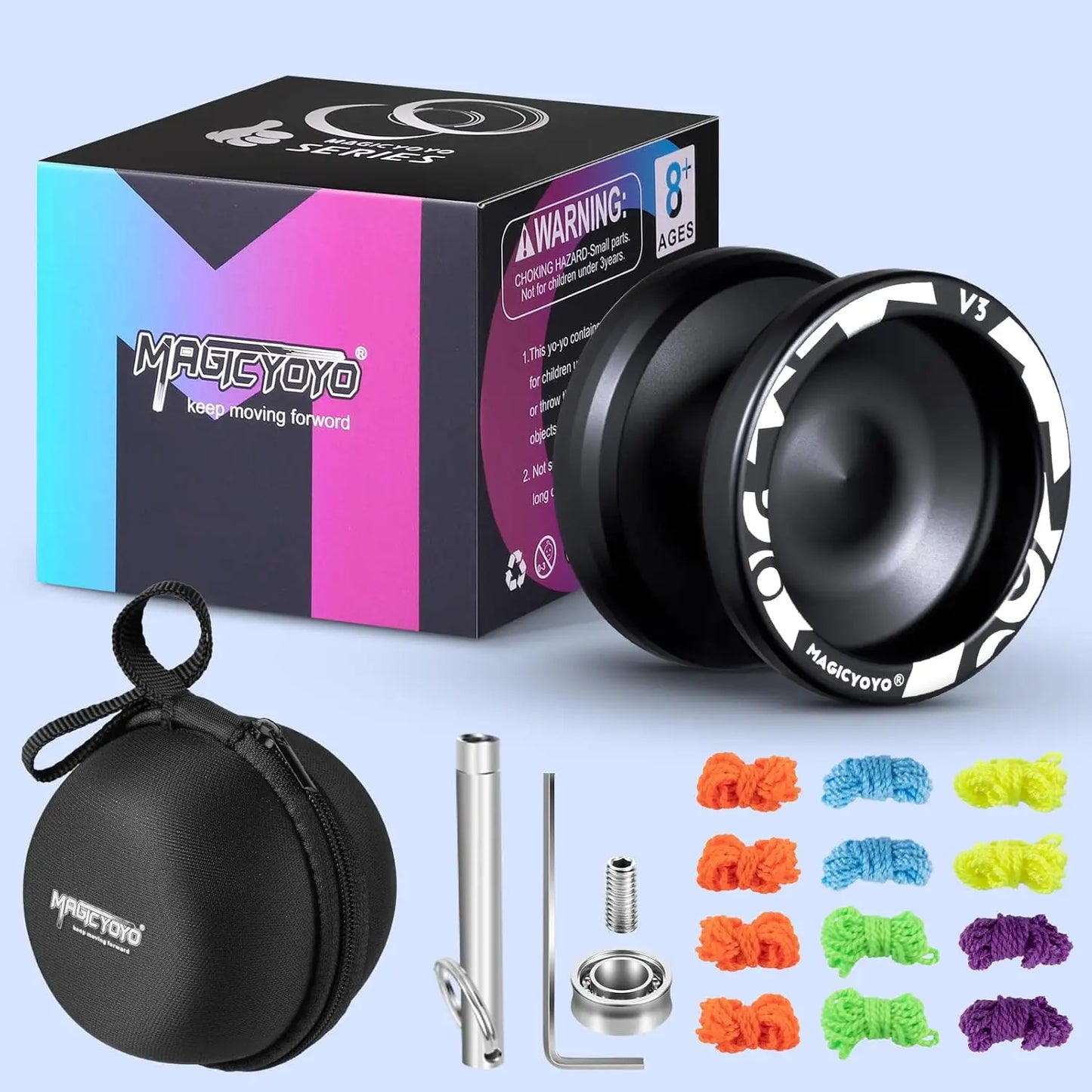 MAGICYOYO V3 Yoyo for Kids 8-12 or Above, Responsive Yoyo Professional with Dual Function, Professional Trick Yo yo for Adults w