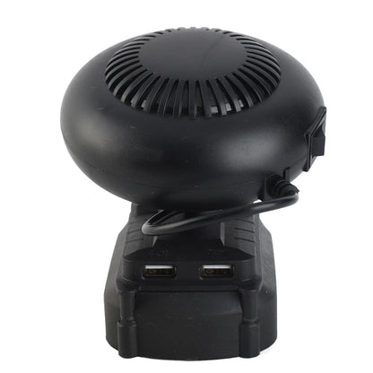 Electric Heater Fan Electric Portable 2 Gear  Space Heater 18V Battery Powered 170W for Workshop