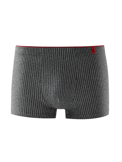 Men's Underwear 4 Pairs of Panties, Stylish Men's Boxers Are Breathable and Comfortable, Striped Trendy Briefs Plus Size Boxers