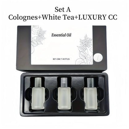 Car Air Fresheners, Three-Piece Set, Portable Car Fragrance, Various Perfume Scents, Used with a Car Diffuser