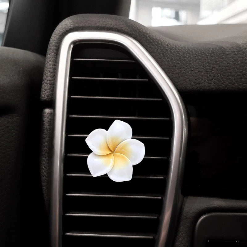 4pcs Car Flower Shape Air Conditioning Outlet Perfume Decoration Clip Air Freshener Diffuser Car Interior Accessories