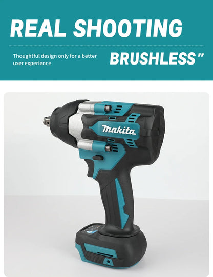 Makita DTW700 Cordless Impact Wrench 18V Brushless Motor  Variable Speed Electric Wrench High Effieiency Durable Auto Stop