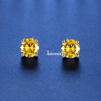 18K Plating Earrings S925 Sterling Silver D Color VVS1 Zircon Earring Stud for Women As Shinning As Diamond Wedding  Jewelry
