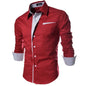Mens Striped Shirts Business Slim Fit Male Shirt Black White 2025 Long Sleeved Social Clothes Camisa Masculina Vetement Homme