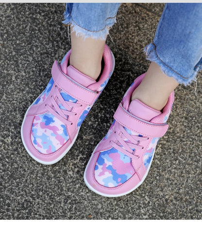 Children Sneaker Girls Barefoot Shoes  2025 New Luxury Fashion Skate Kids Casual Sneaker White Pink Sports Tennis Shoes for Girl