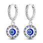 925 Sterling Silver Earrings Jewelry Hoop Flower Ear Studs Campanula Sparkling Pave Earring Wedding Gift For Women Anniversary
