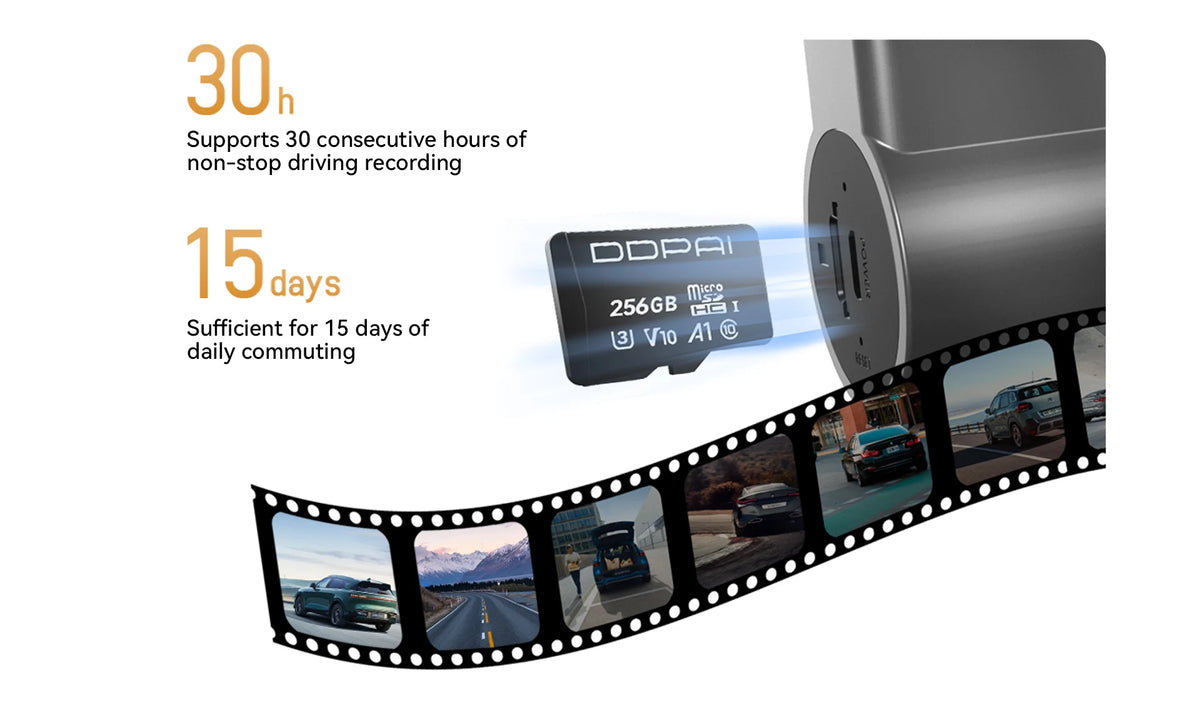DDPAI MINI Pro 2K Dash Cam WiFi Car DVR Night Vision Smart Voice Control Support 24H Parking Monitor Car Dash Camera Recorder